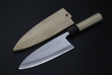 Fu-Rin-Ka-Zan Deba FG-10L Deba 165mm (6.4inch) / Left Handed "Left Handed Version !!" Fu-Rin-Ka-Zan Hon Kasumi Series Gingami No.3 FG-10L Deba 165mm (Hon Deba, 6.4 Inch)