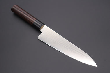 JCK Natures Wa Gyuto RD-3S Wa Gyuto 180mm (7 inch) JCK Natures Raiun Series Wa Gyuto (180mm to 240mm, 3 sizes, Oval Shaped Red-Sandal Wood Handle)