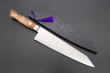 Kagayaki Kiritsuke JCK Original Kagayaki Grand Canyon R-2 White & Silver Damascus Series GCYU-33 Kiritsuke Gyuto 200mmmm (7.8 Inch)