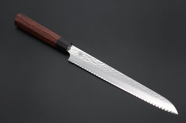 Kanetsugu Bread Knife CHW-4 Bread Knife 210mm (8.2 Inch) Kanetsugu Classic Hammered Wa Series CHW-4 Bread Knife 210mm (8.2 Inch)