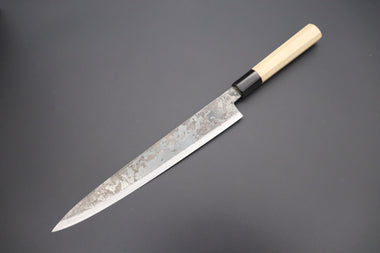 Shirou-Kunimitsu Wa Sujihiki Shirou-Kunimitsu White Steel No.2 Kurouchi Series SK-7 Wa Sujihiki 270mm (10.6 Inch)