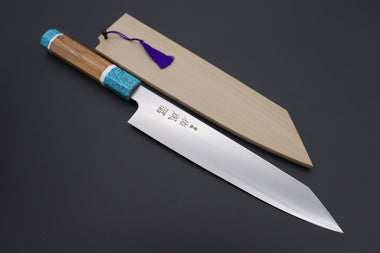 Sukenari Kiritsuke SCL-318 HAP40 Kirutsuke Slicer 240mm (9.4 inch) Custom Limited Edition, Sukenari HAP-40 Clad Kiritsuke Slicer 240mm (9.4 inch, SCL-318)