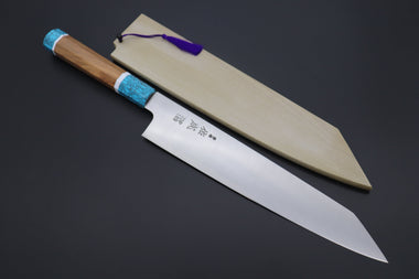 Sukenari Kiritsuke SCL-341 ZDP189 Kirutsuke Slicer 270mm (10.6 inch) Custom Limited Edition, Sukenari ZDP-189 Clad Kiritsuke Slicer 270mm (10.6 inch, SCL-341)