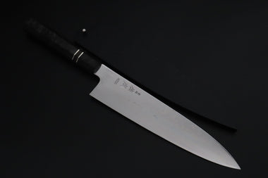 Sukenari Wa Gyuto SCL-644 VG-XEOS Wa Gyuto 240mm (9.4 inch) Custom Limited Edition, Sukenari VG-XEOS Nickel Damascus Wa Gyuto 240mm (9.4 inch, SCL-644)