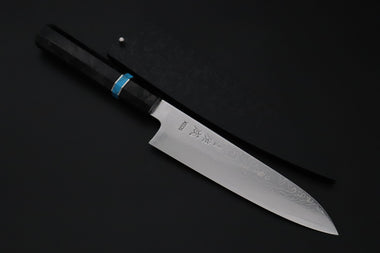 Sukenari Wa Santoku SCL-636 VG-XEOS Wa Santoku 190mm (7.4 inch) Custom Limited Edition, Sukenari VG-XEOS Nickel Damascus Wa Santoku 190mm (7.4 inch, SCL-636)