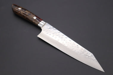 Takeshi Saji Gyuto SMT-629 Kiritsuke Gyuto 180mm (7 inch) Takeshi Saji SUMMIT ― Limited Edition Custom Series SMT-629 SRS-13 Custom Hammered Tsuchime Damascus Kiritsuke Gyuto 180mm (7 Inch)