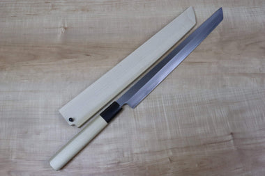 Mizuno Tanrenjo Akitada Hontanren Series Blue Steel No.2 GF-40 Sakimaru Takohiki 270mm (10.6 inch) - japanesechefsknife.mom