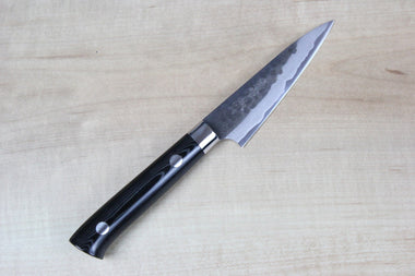Takeshi Saji Aogami Super Custom Series Paring 90mm (3.5 inch, Linen Micarta Handle) - japanesechefsknife.mom