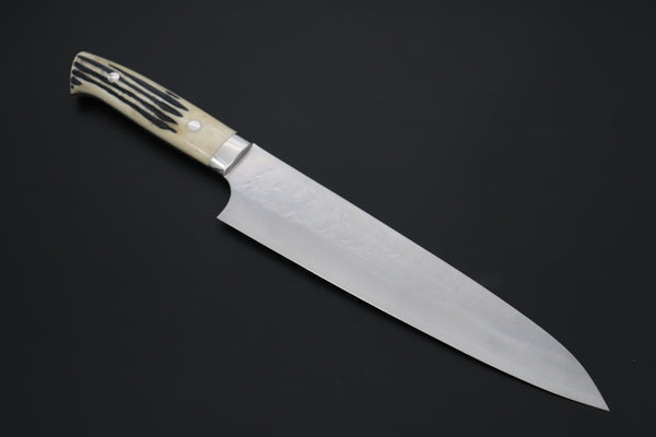 Takeshi Saji SRS-13 Hammer Forged, Custom Handmade Handle Series TS-13 Gyuto 240mm (9.4 Inch, Stag Bone Handle)