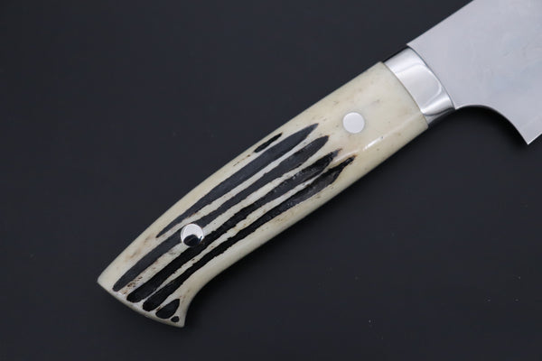 Takeshi Saji SRS-13 Hammer Forged, Custom Handmade Handle Series TS-13 Gyuto 240mm (9.4 Inch, Stag Bone Handle)