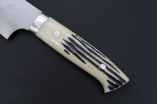 Takeshi Saji SRS-13 Hammer Forged, Custom Handmade Handle Series TS-13 Gyuto 240mm (9.4 Inch, Stag Bone Handle)