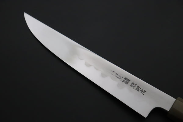 Mizuno Tanrenjo Yanagiba For only Right Handers Mizuno Tanrenjo — Special Orders & Limited Editions Akitada Honyaki White Steel Series - Katana-Hocho 210mm (Single Bevel Edge, Versatile Single Bevel Edge Utility Slicer Knife, 8.2 Inch, MT-8)