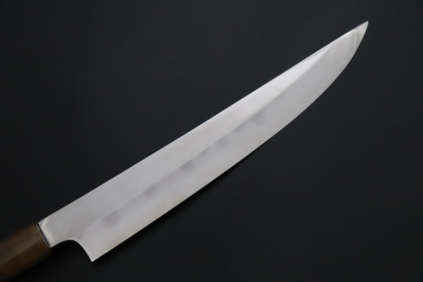 Mizuno Tanrenjo Yanagiba For only Right Handers Mizuno Tanrenjo — Special Orders & Limited Editions Akitada Honyaki White Steel Series - Katana-Hocho 240mm (Single Bevel Edge, Versatile Single Bevel Edge Utility Slicer Knife, 9.4 Inch, MT-9)