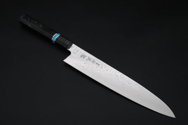 Custom Limited Edition, Sukenari ZDP-189 Nickel Damascus Wa Gyuto 270mm (10.6 inch, SCL-688)