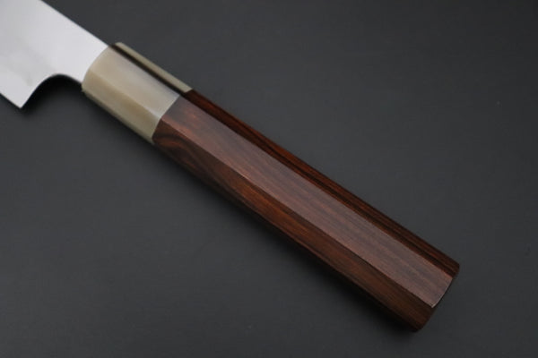 "Left Handed Version !!" Mizuno Tanrenjo — Special Orders & Limited Editions Akitada Honyaki White Steel Series - Kiritsuke Yanagiba 300mm (11.8 Inch, MT-18)