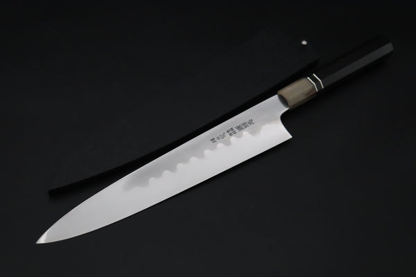 Mizuno Tanrenjo — Special Orders & Limited Editions “尖った Togatta” " Akitada Honyaki White Steel Series - Wa Gyuto (MT-17)