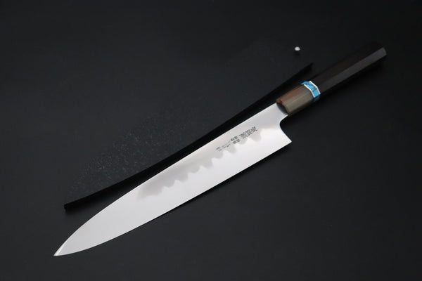 Mizuno Tanrenjo — Special Orders & Limited Editions “尖った Togatta” " Akitada Honyaki White Steel Series - Wa Gyuto (MT-16)