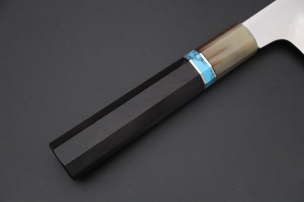 Mizuno Tanrenjo — Special Orders & Limited Editions “尖った Togatta” " Akitada Honyaki White Steel Series - Wa Gyuto (MT-16)