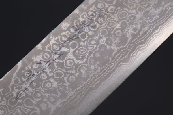 Fu-Rin-Ka-Zan Bunka FASD-7 Bunka 190mm (7.4 inch) Fu-Rin-Ka-Zan Aogami Super Custom Damascus Series FASD-7 Bunka 190mm (7.4 inch, Octagonal Red-Sandalwood Handle)