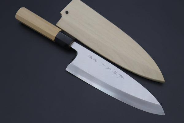 Fu-Rin-Ka-Zan Deba FG-11L Deba 195mm (7.6inch) / Right Handed Fu-Rin-Ka-Zan Hon Kasumi Series Gingami No.3 Deba (Hon Deba, 165mm and 195mm, 3 Sizes)
