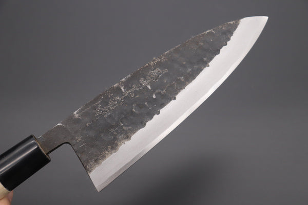 Fu-Rin-Ka-Zan Deba Fu-Rin-Ka-Zan Kurouchi White Steel No.2 Series Deba (Oval Shaped Magnolia Wood Handle with Water Buffalo Ferrules, 165mm and 180mm)