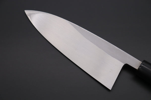 Fu-Rin-Ka-Zan Deba Fu-Rin-Ka-Zan Kurouchi White Steel No.2 Series Deba (Oval Shaped Magnolia Wood Handle with Water Buffalo Ferrules, 165mm and 180mm)
