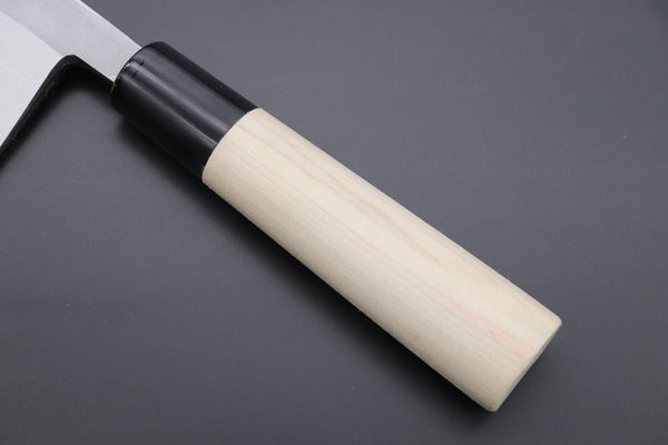 Fu-Rin-Ka-Zan Deba Fu-Rin-Ka-Zan Kurouchi White Steel No.2 Series Deba (Oval Shaped Magnolia Wood Handle with Water Buffalo Ferrules, 165mm and 180mm)