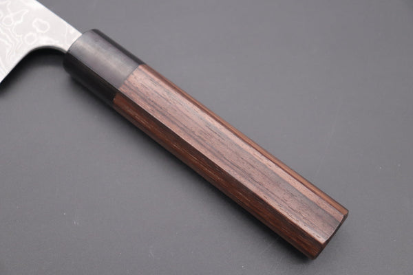 Fu-Rin-Ka-Zan Kiritsuke FASD-8 Kiritsuke Gyuto 240mm (9.4 inch) Fu-Rin-Ka-Zan Aogami Super Custom Damascus Series FASD-8 Kiritsuke Gyuto 240mm (9.4 inch, Octagonal Red-Sandalwood Handle)