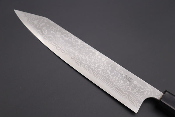 Fu-Rin-Ka-Zan Kiritsuke FASD-8W Kiritsuke Gyuto 240mm (9.4 inch) Fu-Rin-Ka-Zan Aogami Super Custom Damascus Series FASD-8W Kiritsuke Gyuto 240mm (9.4 inch, Octagonal Walnut-Wood Handle)