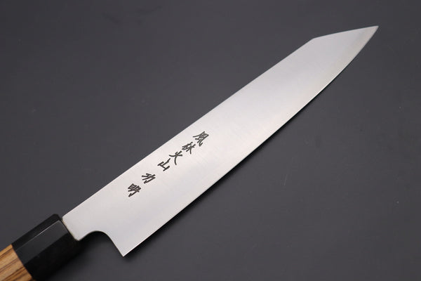 Fu-Rin-Ka-Zan Kiritsuke Fu-Rin-Ka-Zan R-2 Clad Wa Series Special Kiritsuke-Slicer (240mm and 270mm, 2 sizes, Narrower Blade Width, Octagon Shaped Bocote Wood Handle)