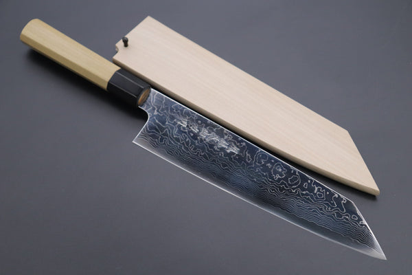 Fu-Rin-Ka-Zan Kiritsuke FRD-5 Kiritsuke 240mm Fu-Rin-Ka-Zan R-2 Damascus Wa Series Kiritsuke (210mm to 270mm, 3 sizes)