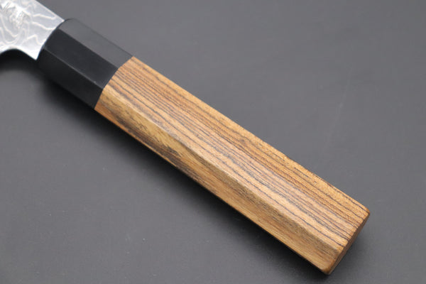 Fu-Rin-Ka-Zan Kiritsuke Fu-Rin-Ka-Zan R-2 Damascus Wa Series Special Kiritsuke-Slicer (240mm and 270mm, 2 sizes, Narrower Blade Width, Octagonal Bocote Wood Handle))