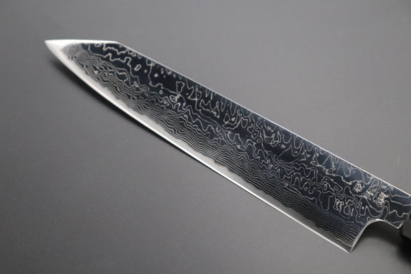Fu-Rin-Ka-Zan Kiritsuke Fu-Rin-Ka-Zan R-2 Damascus Wa Series Special Kiritsuke-Slicer (240mm and 270mm, 2 sizes, Narrower Blade Width, Octagonal Bocote Wood Handle))