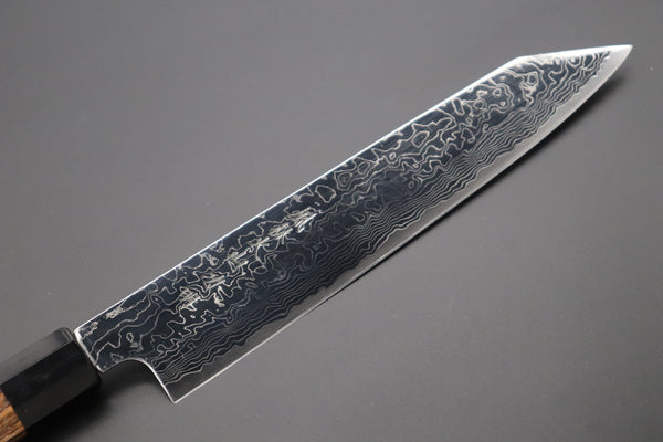 Fu-Rin-Ka-Zan Kiritsuke Fu-Rin-Ka-Zan R-2 Damascus Wa Series Special Kiritsuke-Slicer (240mm and 270mm, 2 sizes, Narrower Blade Width, Octagonal Bocote Wood Handle))