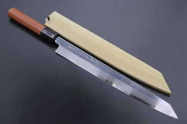 Fu-Rin-Ka-Zan Kiritsuke Yanagiba FSO-55 Kiritsuke Yanagiba 300mm(11.8inch) Fu-Rin-Ka-Zan Limited, Blue Steel No.1 Suminagashi FSO-55 Kiritsuke Yanagiba 300mm (11.8 inch, Octagon Shaped Quince Wood Handle)