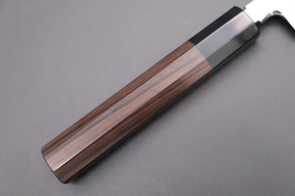 Fu-Rin-Ka-Zan Kiritsuke Yanagiba Fu-Rin-Ka-Zan Limited, FSO-77 Honyaki White Steel No.3 Kiritsuke Yanagiba 300mm (11.8 inch, Perfectly Mirror Polished Blade for Face Side blade, Octagonal Ebonywood Handle)