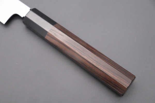 Fu-Rin-Ka-Zan Kiritsuke Yanagiba Fu-Rin-Ka-Zan Limited, FSO-77 Honyaki White Steel No.3 Kiritsuke Yanagiba 300mm (11.8 inch, Perfectly Mirror Polished Blade for Face Side blade, Octagonal Ebonywood Handle)