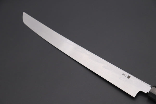 Fu-Rin-Ka-Zan Sakimaru Takohiki FSO-B1SA Sakimaru Takohiki 300mm (11.8 inch) Fu-Rin-Ka-Zan Limited, Blue Steel No.1 Suminagashi FSO-B1SA Sakimaru Takohiki 300mm (Octagon Shaped Ebonywood Handle)