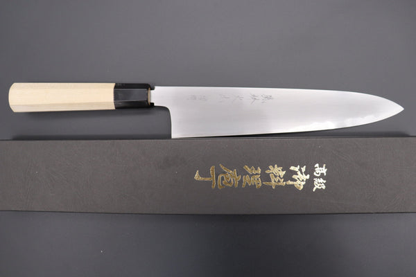 Fu-Rin-Ka-Zan Wa Gyuto FB-17 Wa Gyuto 240mm (9.4 inch) Fu-Rin-Ka-Zan Blue Steel No.2 Hon Kasumi Series FB-17 Wa Gyuto 240mm (9.4 inch, Double Bevel Edge))