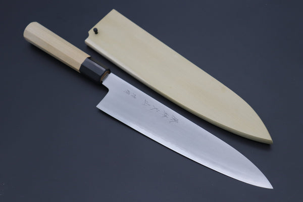 Fu-Rin-Ka-Zan Wa Gyuto FG-3-Wa Gyuto 240mm (9.4 Inch) Fu-Rin-Ka-Zan Hon Kasumi Gingami No.3 Wa Gyuto (210mm and 240mm, 2 Sizes, Double Bevel Edge)