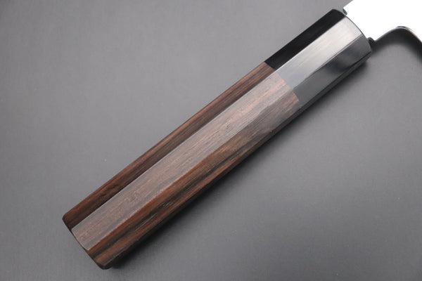 Fu-Rin-Ka-Zan Wa Gyuto Fu-Rin-Ka-Zan Limited, FSO-92 Honyaki White Steel No.3 Wa Gyuto 210mm (8.2 inch, Perfectly Mirror Polished Blade, Octagonal Ebonywood Handle)