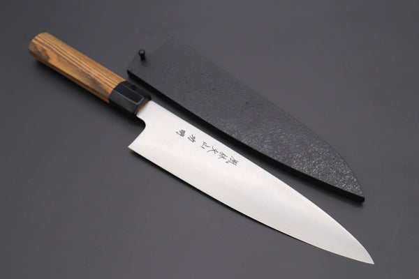Fu-Rin-Ka-Zan Wa Gyuto FR2-2LB Wa Gyuto 240mm(9.4inch) Fu-Rin-Ka-Zan R-2 Clad Wa Series Wa Gyuto (210mm to 270mm, 3 sizes, Octagon Shaped Bocote Wood Handle)