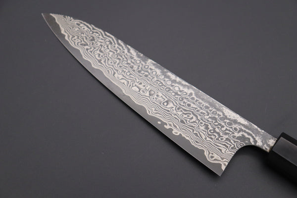 Fu-Rin-Ka-Zan Wa Gyuto Fu-Rin-Ka-Zan R-2 Damascus Wa Series Wa Gyuto (180mm to 240mm, 3 sizes, Octagon Shaped Red-Sandalwood Handle)