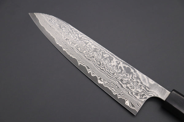 Fu-Rin-Ka-Zan Wa Gyuto Fu-Rin-Ka-Zan R-2 Damascus Wa Series Wa Gyuto (180mm to 240mm, 3 sizes, Octagon Shaped Walnutwood Handle)