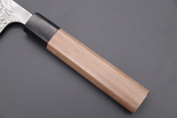 Fu-Rin-Ka-Zan Wa Gyuto Fu-Rin-Ka-Zan R-2 Damascus Wa Series Wa Gyuto (180mm to 240mm, 3 sizes, Octagon Shaped Walnutwood Handle)