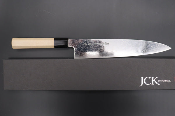 Fu-Rin-Ka-Zan Wa Gyuto Fu-Rin-Ka-Zan R-2 Damascus Wa Series Wa Gyuto (210mm to 270mm, 3 sizes)