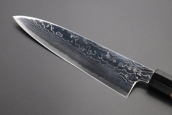 Fu-Rin-Ka-Zan Wa Gyuto Fu-Rin-Ka-Zan R-2 Damascus Wa Series Wa Gyuto (210mm to 270mm, 3 sizes, Octagonal Bocote Wood Handle)