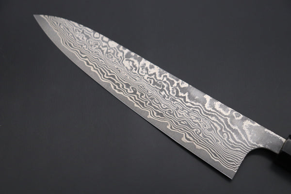 Fu-Rin-Ka-Zan Wa Gyuto FRYP-32 Wa Gyuto210mm (8.2 inch) Fu-Rin-Ka-Zan YUTAKA 豊佳 Series R-2 Damascus Edition FRYP-36 Wa Gyuto 210mm (8.2 inch, Ocean Blue Color Stabilized Maple Burl Wood Handle)