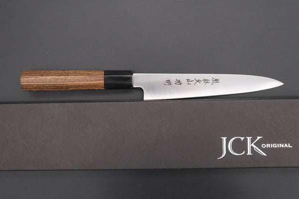 Fu-Rin-Ka-Zan Wa Petty Fu-Rin-Ka-Zan R-2 Clad Wa Series FR2-1B Wa Petty 165mm (6.4inch, Octagon Shaped Bocote Wood Handle)