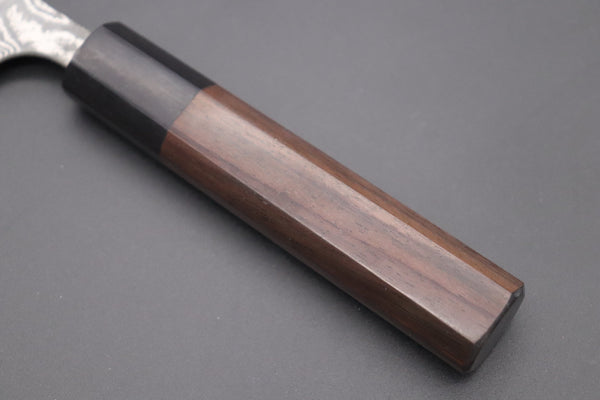 Fu-Rin-Ka-Zan Wa Petty Fu-Rin-Ka-Zan R-2 Damascus Wa Series Wa Petty (120mm and 150mm, 2 sizes, Octagon Shaped Red-Sandalwood Handle)